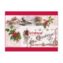 Art Nouveau Christmas Greetings with Holly Postcard