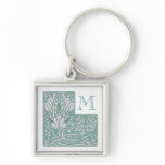 Art Nouveau Custom Monogram Keychain