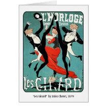 Art Nouveau Dance Image by Jules Cheret Card