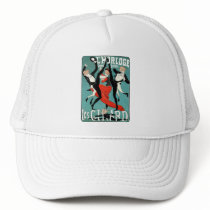 Art Nouveau Dance Image by Jules Cheret Hat