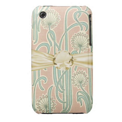 art nouveau dandelions art Case-Mate iPhone 3 case