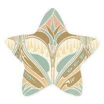 art nouveau decorative bliss pattern sticker