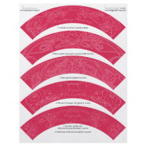 Art Nouveau DIY Christmas Cupcake Wrappers Wraps Full Color Flyer