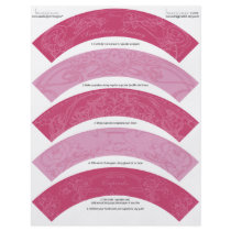 Art Nouveau DIY Christmas Cupcake Wrappers Wraps Full Color Flyer