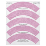 Art Nouveau DIY Wedding Cupcake Wrappers Wraps flyers