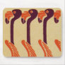 Art Nouveau Flamingos - Mousepad