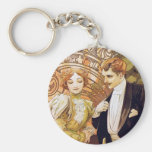 Art Nouveau Flirt Keychain