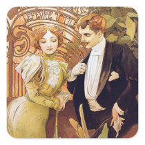 Art Nouveau Flirt Stickers