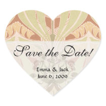 art nouveau floral art stickers