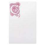 Art Nouveau Floral Monogram C