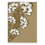 Art Nouveau Flower Heart Tan