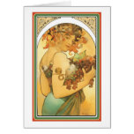 Art Nouveau ~ "Fruit" 1901 Alphonse Mucha Card