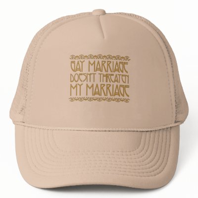 Art Nouveau Gay Marriage Mesh Hats by JaZilla