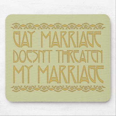 Art Nouveau Gay Marriage Mouse Pads by JaZilla