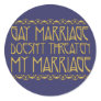 Art Nouveau Gay Marriage Stickers