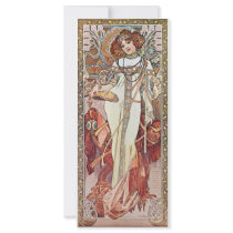 Art Nouveau Goddess Full Color Rack Card