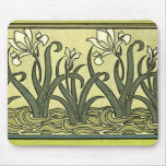 Art Nouveau Irises - Mousepad