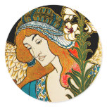 Art Nouveau - L.Rhead - Prang's Easter Round Sticker