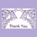 Art Nouveau Ladies Customizable Thank You Stickers