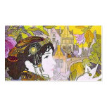 Art Nouveau Lady in a Garden Business Card