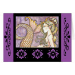 Art Nouveau Mermaid Art Card Molly Harrison