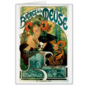 Art Nouveau: Mucha Poster Art - Bieres de la Meuse cards