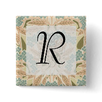 art nouveau nature botanical autumn pattern pins