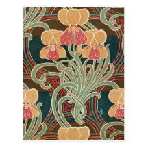 Art Nouveau Pattern #4 at Emporio Moffa Post Cards