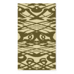 Art Nouveau Pattern in Beige and Brown. Business Card Template