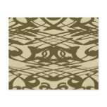 Art Nouveau Pattern in Beige and Brown. Flyer