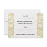 Art Nouveau Pattern in Beige and Cream. Custom Invitation