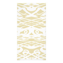 Art Nouveau Pattern in Beige and White. Photo Cards
