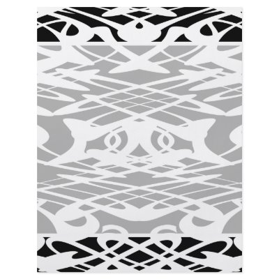Art Nouveau Pattern in Black and White. Flyer by Graphics_By_Metarla