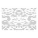 Art Nouveau Pattern in Pale Grey and White. Stationery