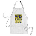 Art Nouveau:  Peacock Illustration aprons