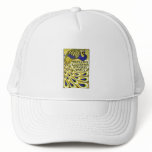 Art Nouveau:  Peacock Illustration Mesh Hats