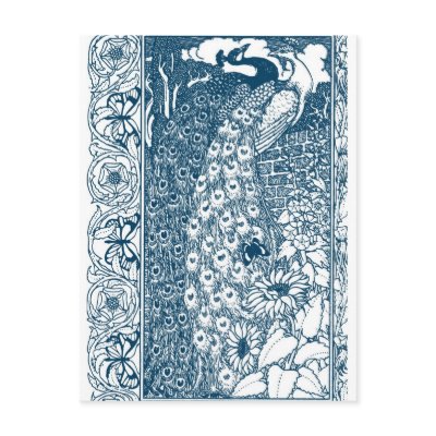 Art Nouveau Peacocks Post Card by Cardgallery