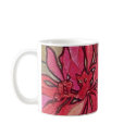 Art Nouveau Poinsettia Christmas Coffee Mug Mucha