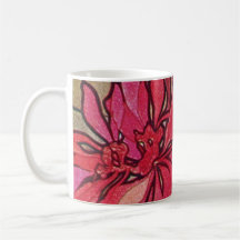 Art Nouveau Poinsettia Christmas Coffee Mug Mucha