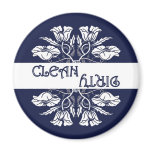 Art Nouveau Poppy Dishwasher Magnet