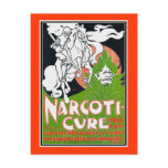 Art Nouveau Poscard:  Narcoti-Cure by Will Bradley Postcard
