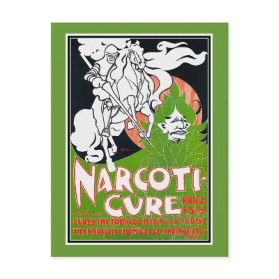 Art Nouveau Poscard:  Narcoti-Cure by Will Bradley Postcards by VintageCabaret