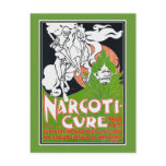 Art Nouveau Poscard:  Narcoti-Cure by Will Bradley postcards