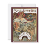 Art Nouveau Poster; Biscuits Lefevre Utile invitations