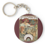 Art Nouveau Poster; Biscuits Lefevre Utile Key Chains