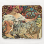 Art Nouveau Poster; Biscuits Lefevre Utile Mouse Pad