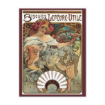 Art Nouveau Poster; Biscuits Lefevre Utile Post Cards