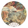 Art Nouveau Poster; Biscuits Lefevre Utile Round Sticker