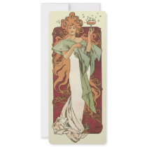 Art Nouveau Poster; Champagne by Mucha Announcement