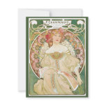 Art Nouveau Poster; Champenois; Alphonse Mucha Invites